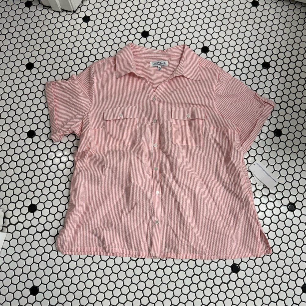 NWT liberty lane button down shirt size XXL